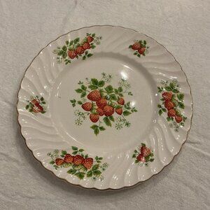 James Kent Old Foley Strawberry 8 Inch Plate